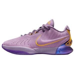 Nike LeBron 21 (XXI) 'Freshwater' Nubuck Purple Gold FV2345-500 Men's 10 NEW